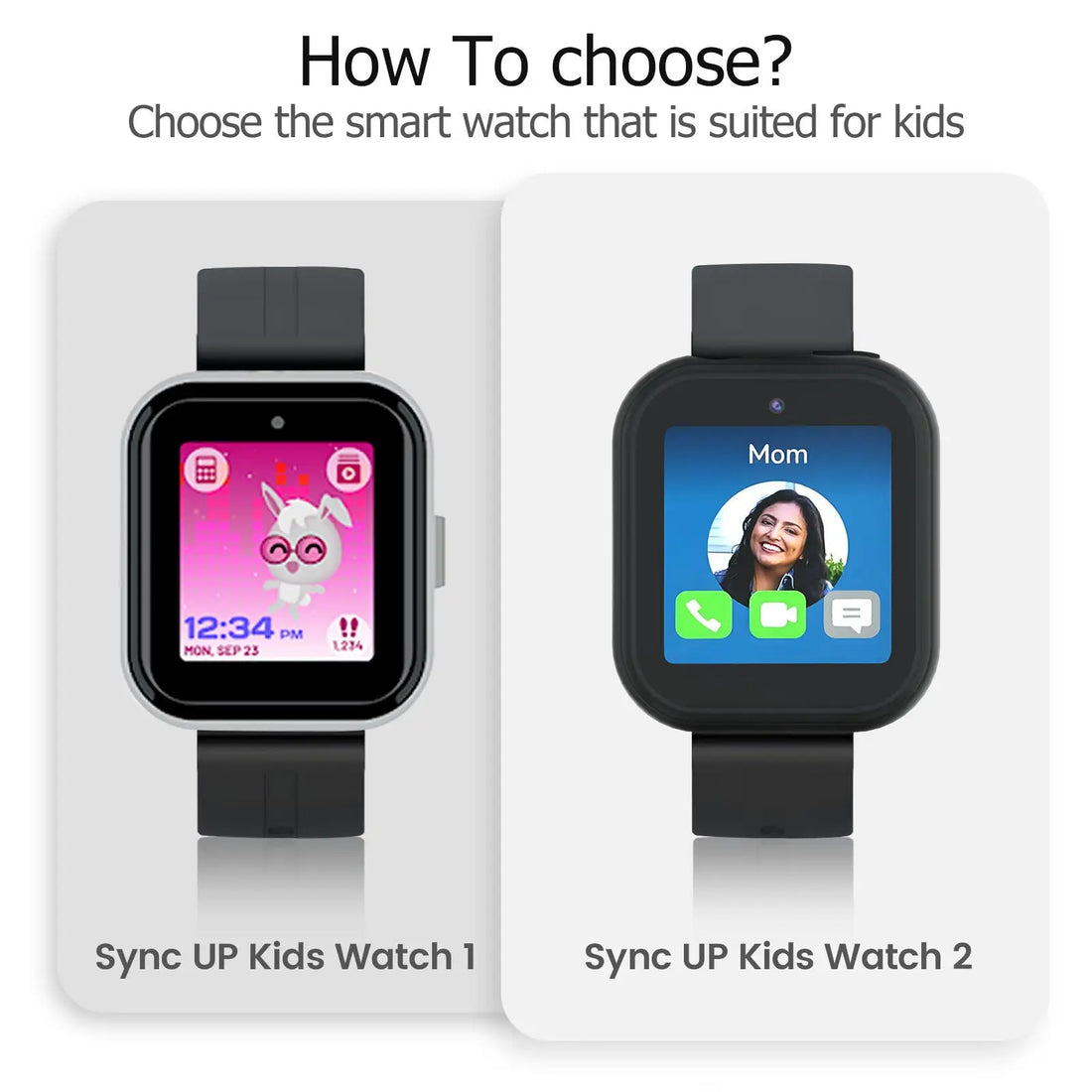 SyncUP Kids Watch 1 vs 2: Which Smartwatch reigns Supreme?