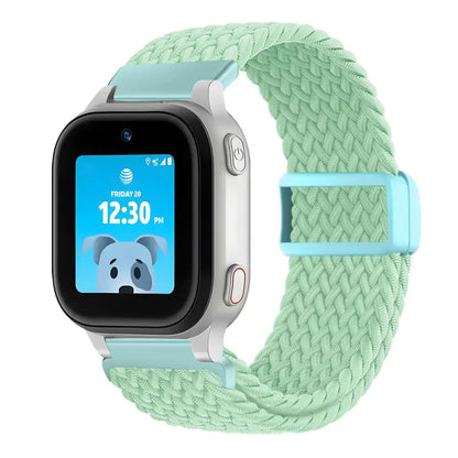 KidTime Braided band for AT&T amiGO Jr. Watch - Cyan - watch band for kids