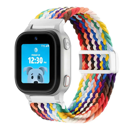 KidTime Braided band for AT&T amiGO Jr. Watch - Rainbow - watch band for kids