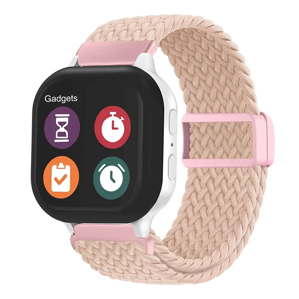 KidTime Braided Band for Verizon Gizmo Watch - Gizmo Watch 3/2/1 / Fresh Pink - Watch Band for Kids