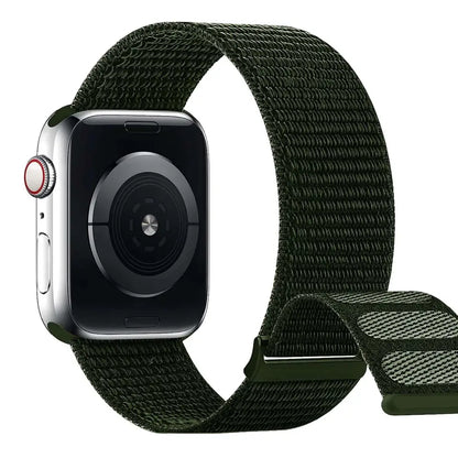 KidTime Braided Band for Kids fits Apple Watch - 38/40/41mm / ArmyGreen - watch band for kids