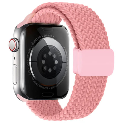 KidTime Braided Band With Case for Kids fits Apple Watch - 38/40/41mm / Fresh Pink - Watch Band for Kids