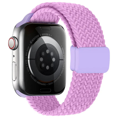 KidTime Braided Band With Case for Kids fits Apple Watch - 38/40/41mm / Purple - Watch Band for Kids