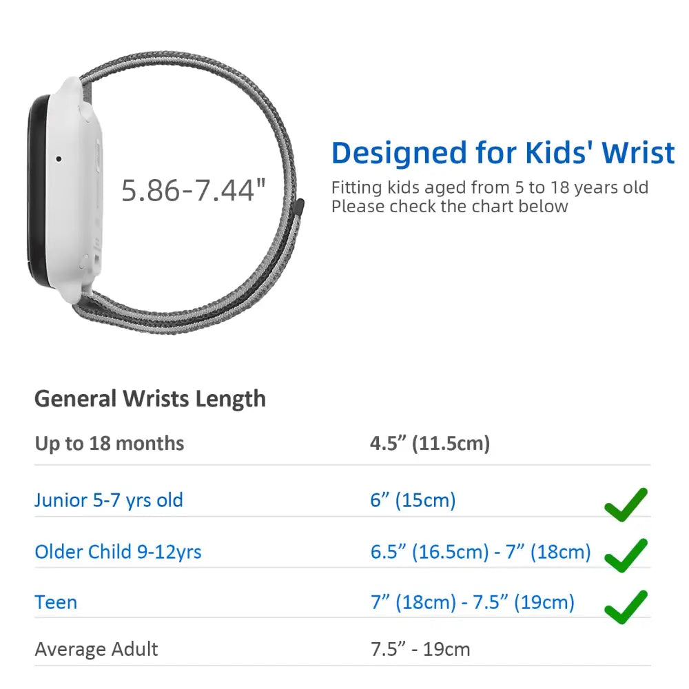 KidTime Nylon Band for AT&T amiGO Jr. Watch - Watch Band for kids