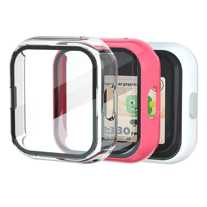 KidTime Screen Protector Case for T-Mobile SyncUP Kids Watch 1 - Clear + Rose - Watch Case