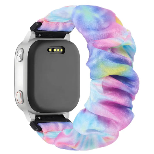 KidTime Scrunchie Band for AT&T amiGO Jr. Watch - Pink Blue - Watch Band for Kids