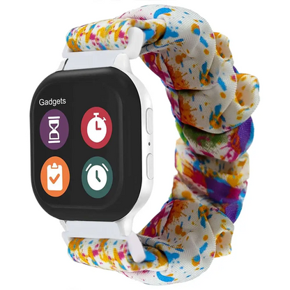 KidTime Scrunchie Band for Verizon Gizmo Watch - Painting - Watch Band for Kids