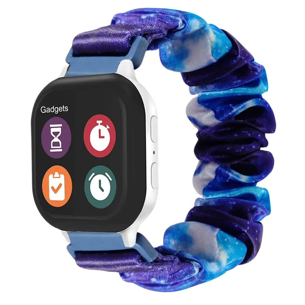 KidTime Scrunchie Band for Verizon Gizmo Watch - Starry Blue - Watch Band for Kids