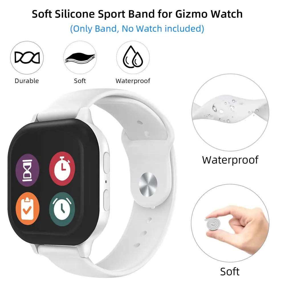 KidTime Silicone Band for Verizon Gizmo Watch - Watch Band for Kids