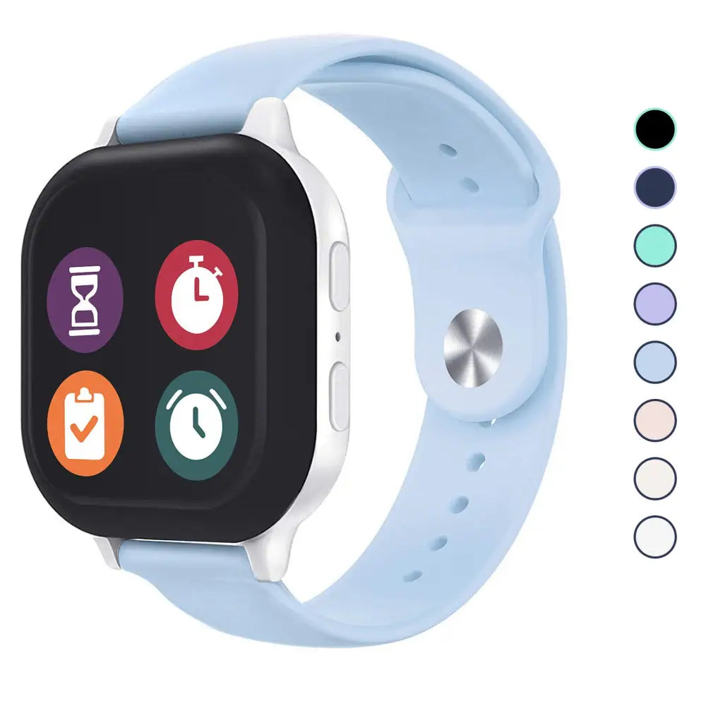 KidTime Silicone Band for Verizon Gizmo Watch - Light Blue - Watch Band for Kids