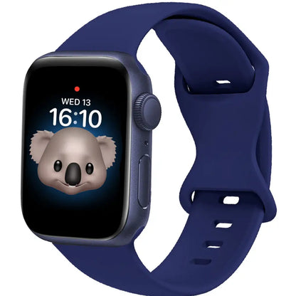 KidTime Soft Silicone Band for Kids fits Apple Watch - 38/40/41mm / Blue - Watch Band for Kids