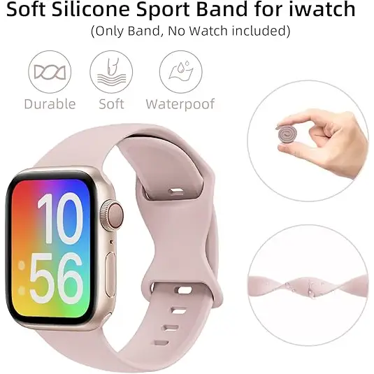 KidTime Soft Silicone Band for Kids fits Apple Watch - Watch Band for Kids