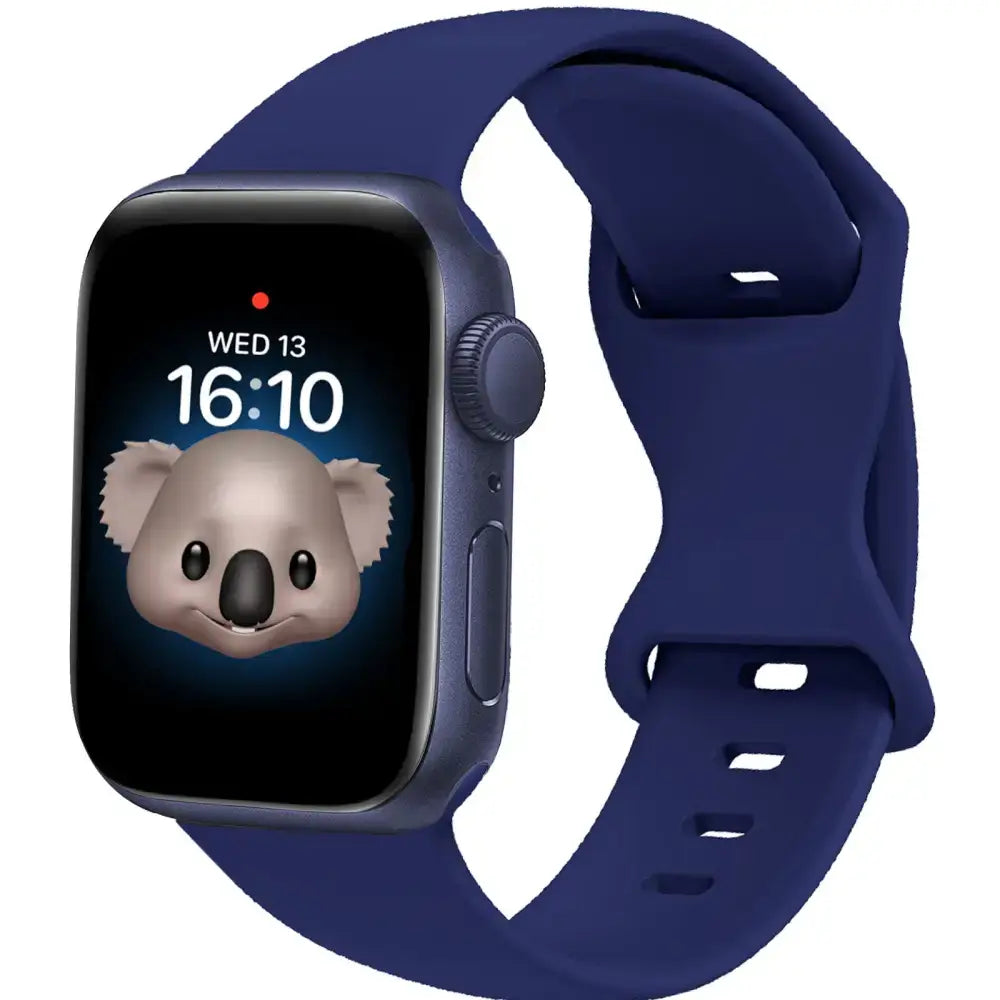 KidTime Soft Silicone Band for Kids fits Apple Watch - 42/44/45mm / Blue